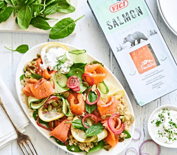 Smoked Salmon And Quinoa Salad Vici